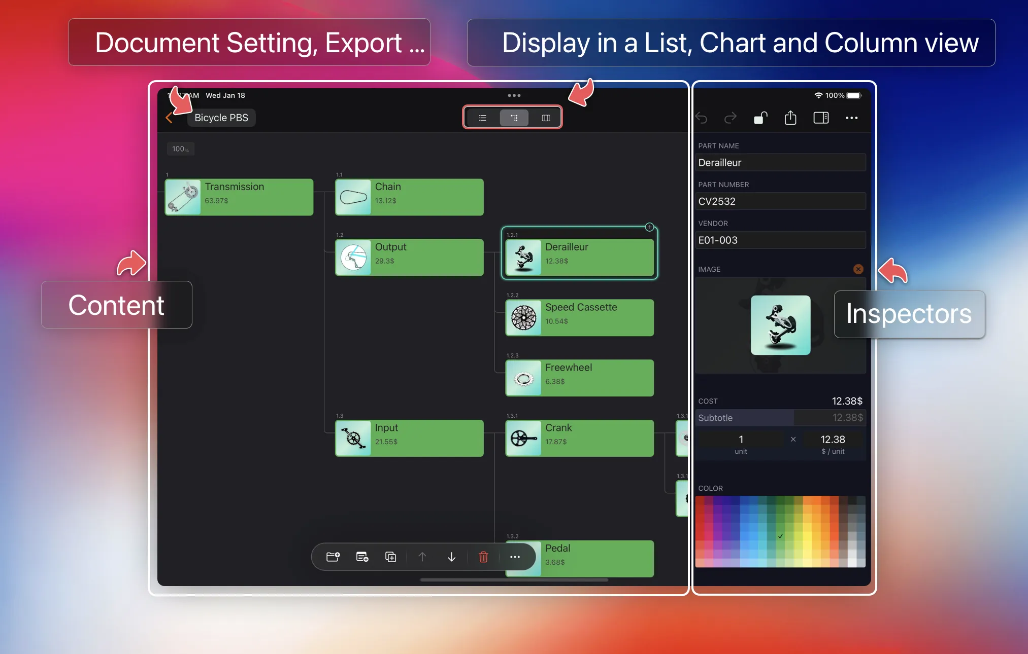 Fenêtre du document