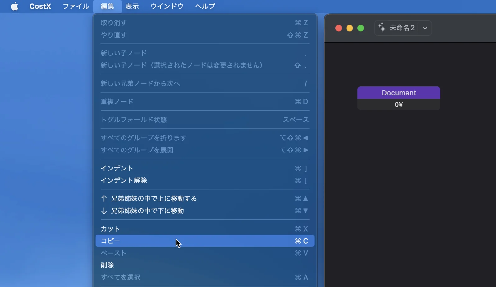 コードを貼り付ける